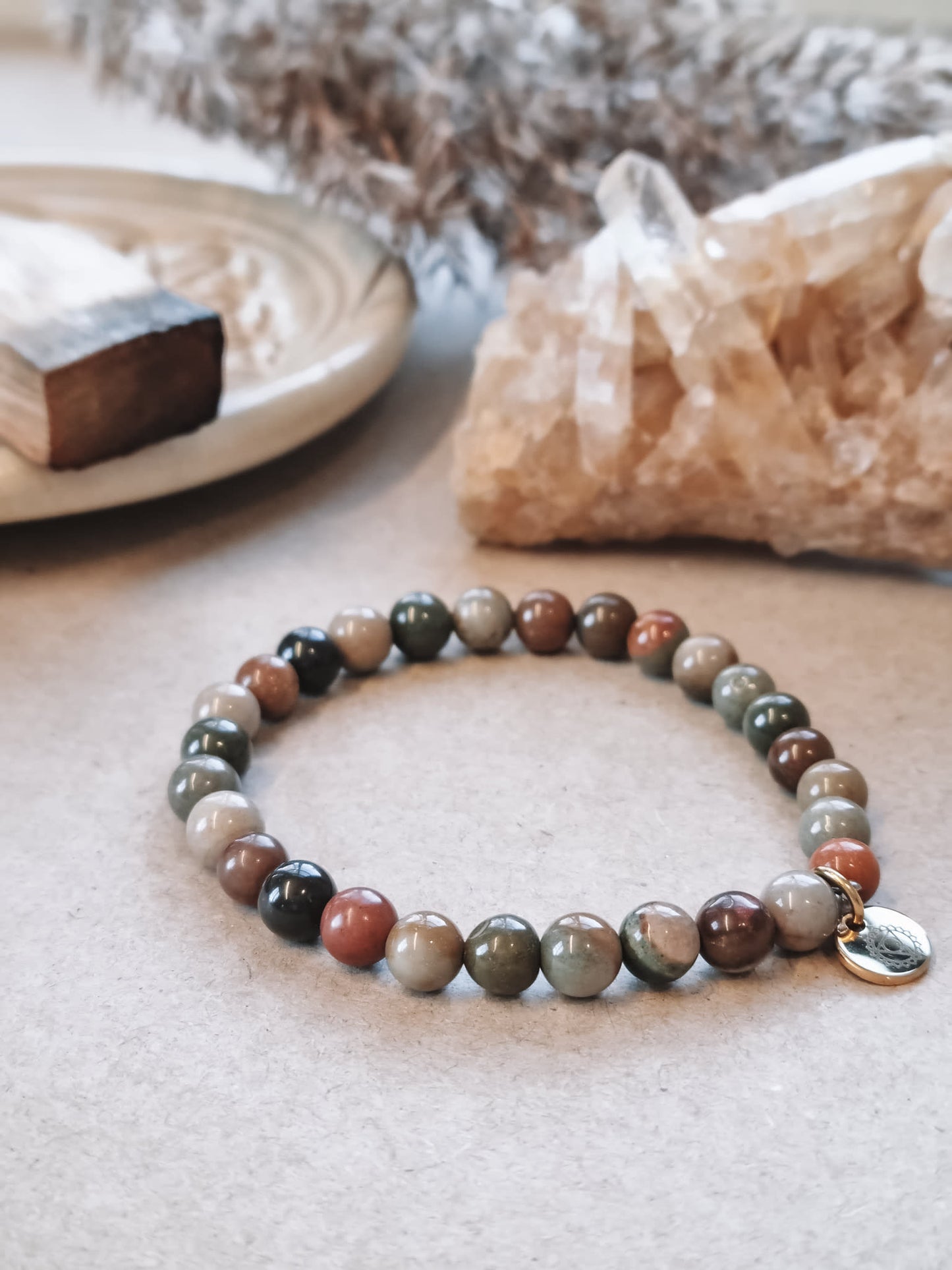 Mantra ENERGY Armbånd – Balanse – Polykrom Jaspis -