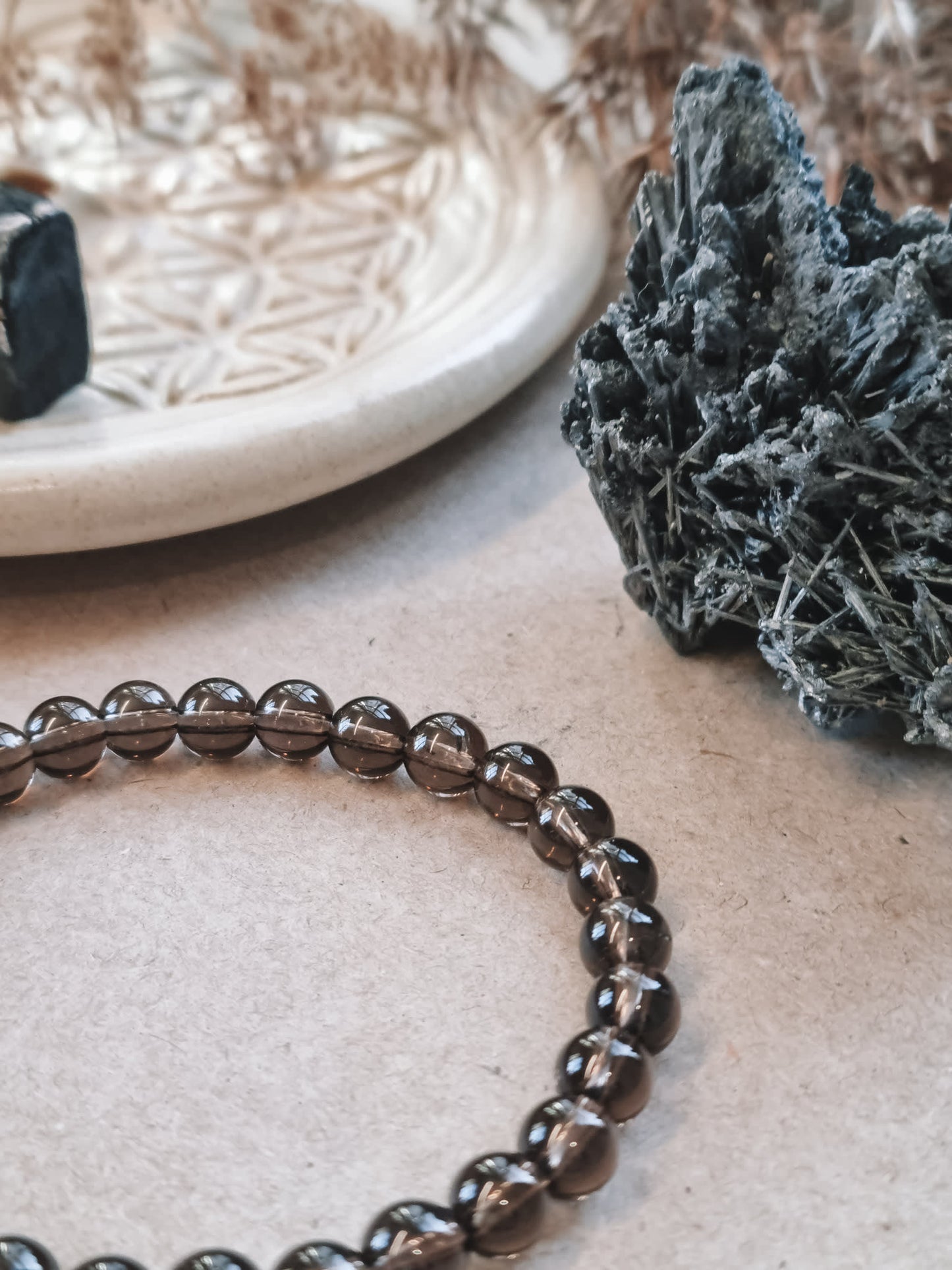 Mantra ENERGY Armbånd – Beskyttelse – Røykkvarts -