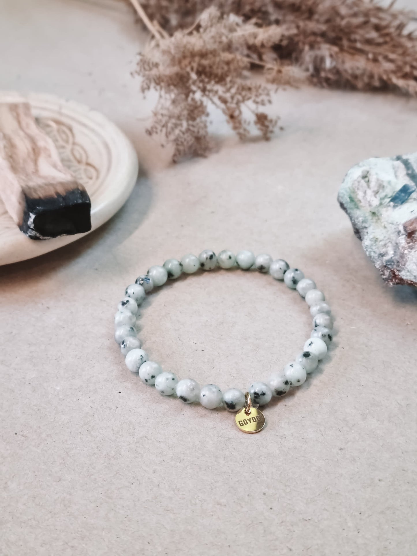 Mantra ENERGY Armbånd – Letthet – Kiwi Jaspis -