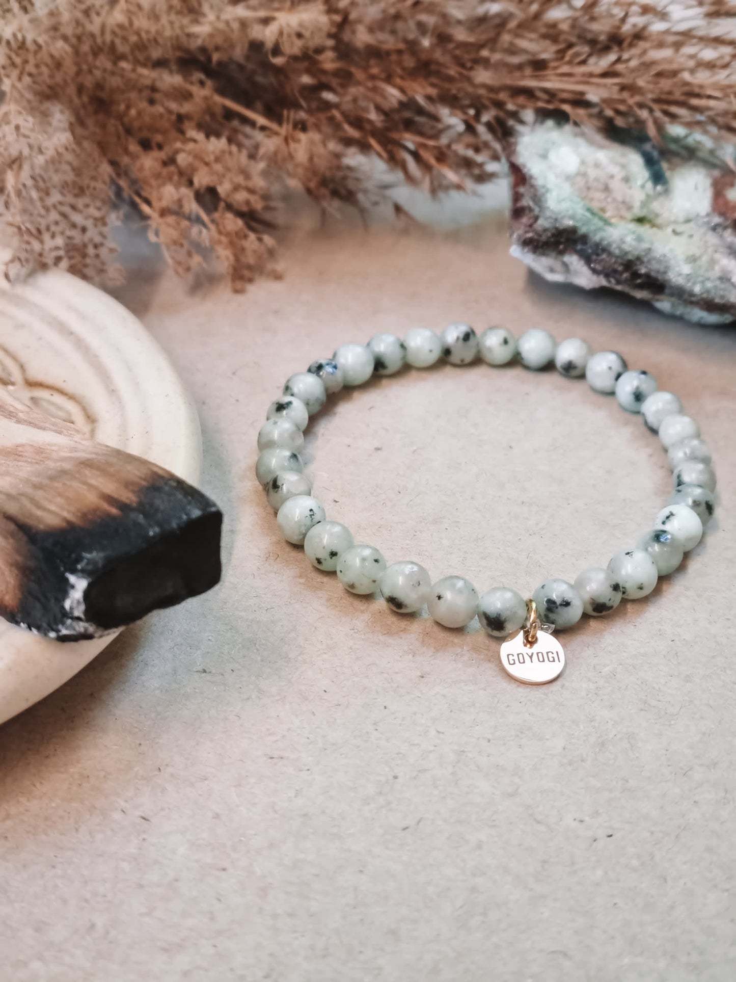 Mantra ENERGY Armbånd – Letthet – Kiwi Jaspis -