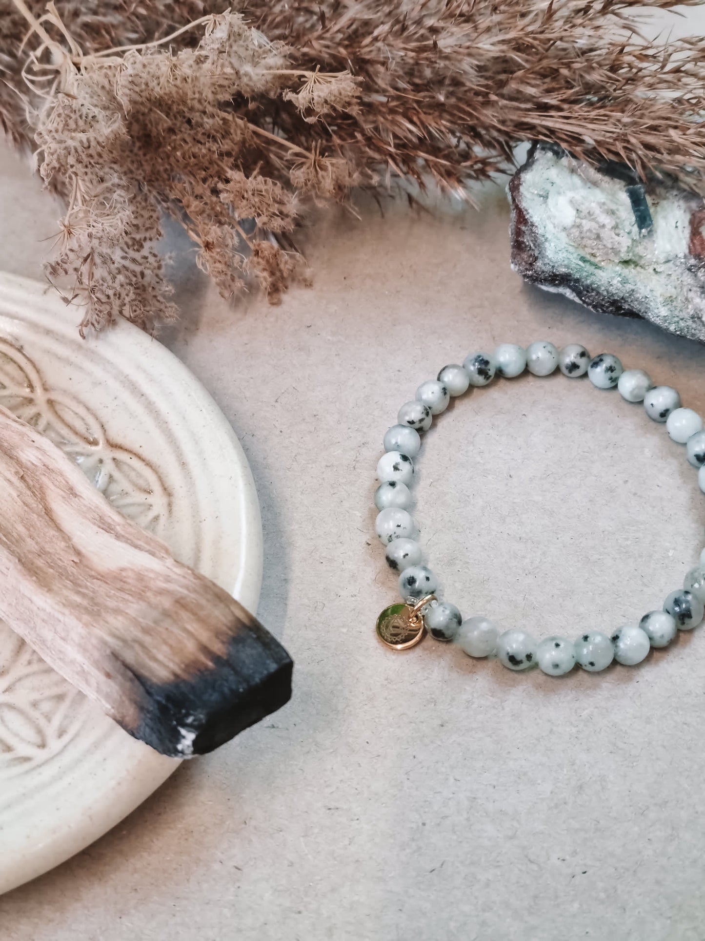 Mantra ENERGY Armbånd – Letthet – Kiwi Jaspis -