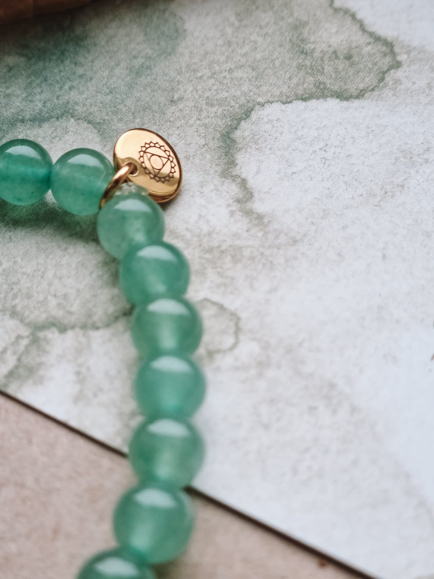 Mantra ENERGY Armbånd – Overflod – Grønn Aventurin -
