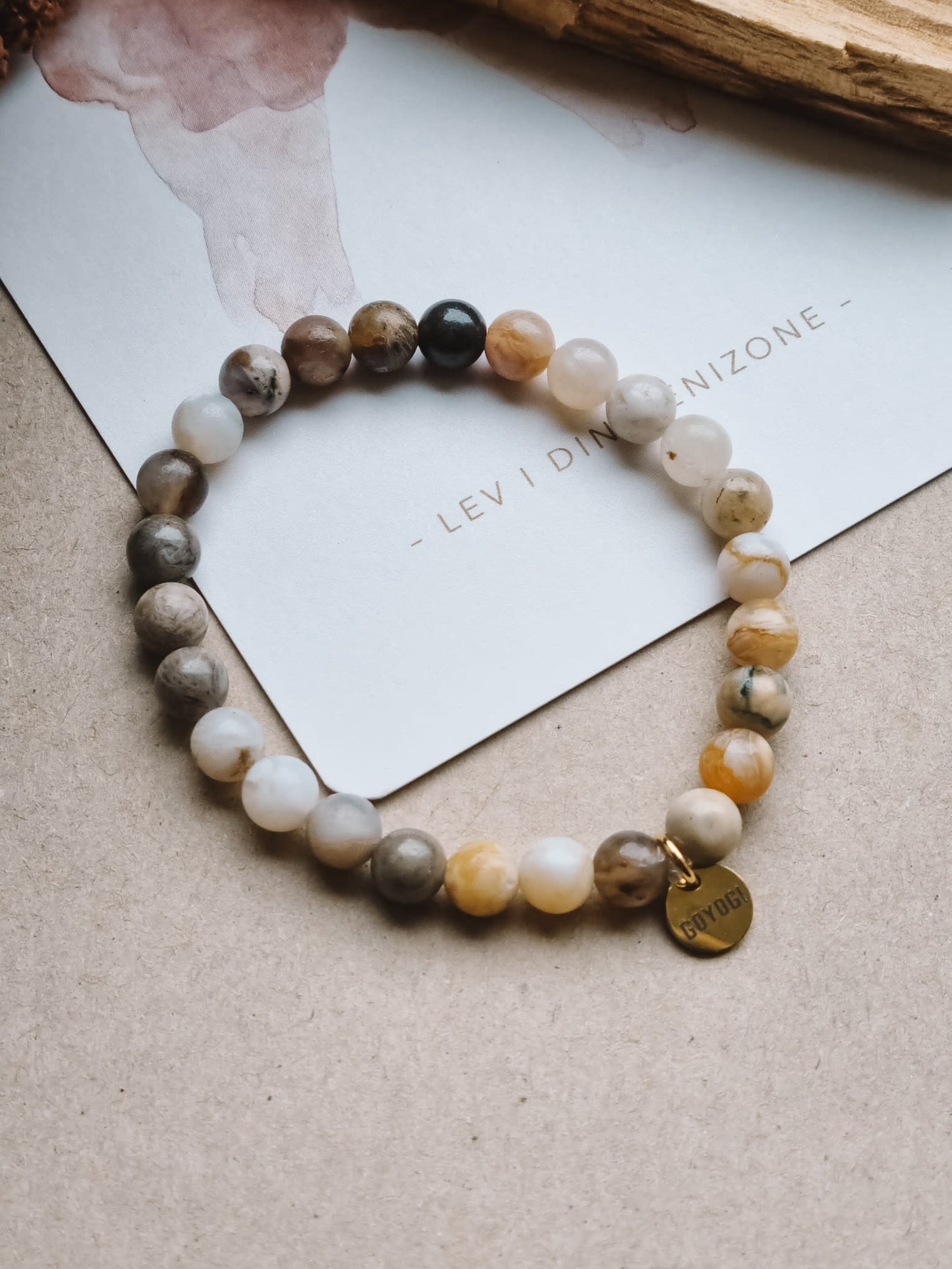 Mantra ENERGY Armbånd – Forandring – Bambusjaspis -