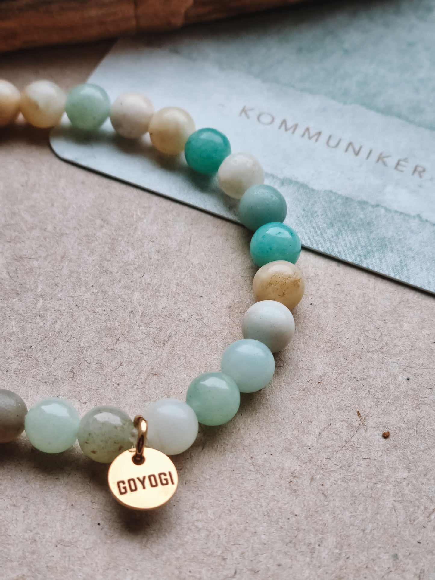 Mantra ENERGY armbånd - Kommunikation - Amazonitt -
