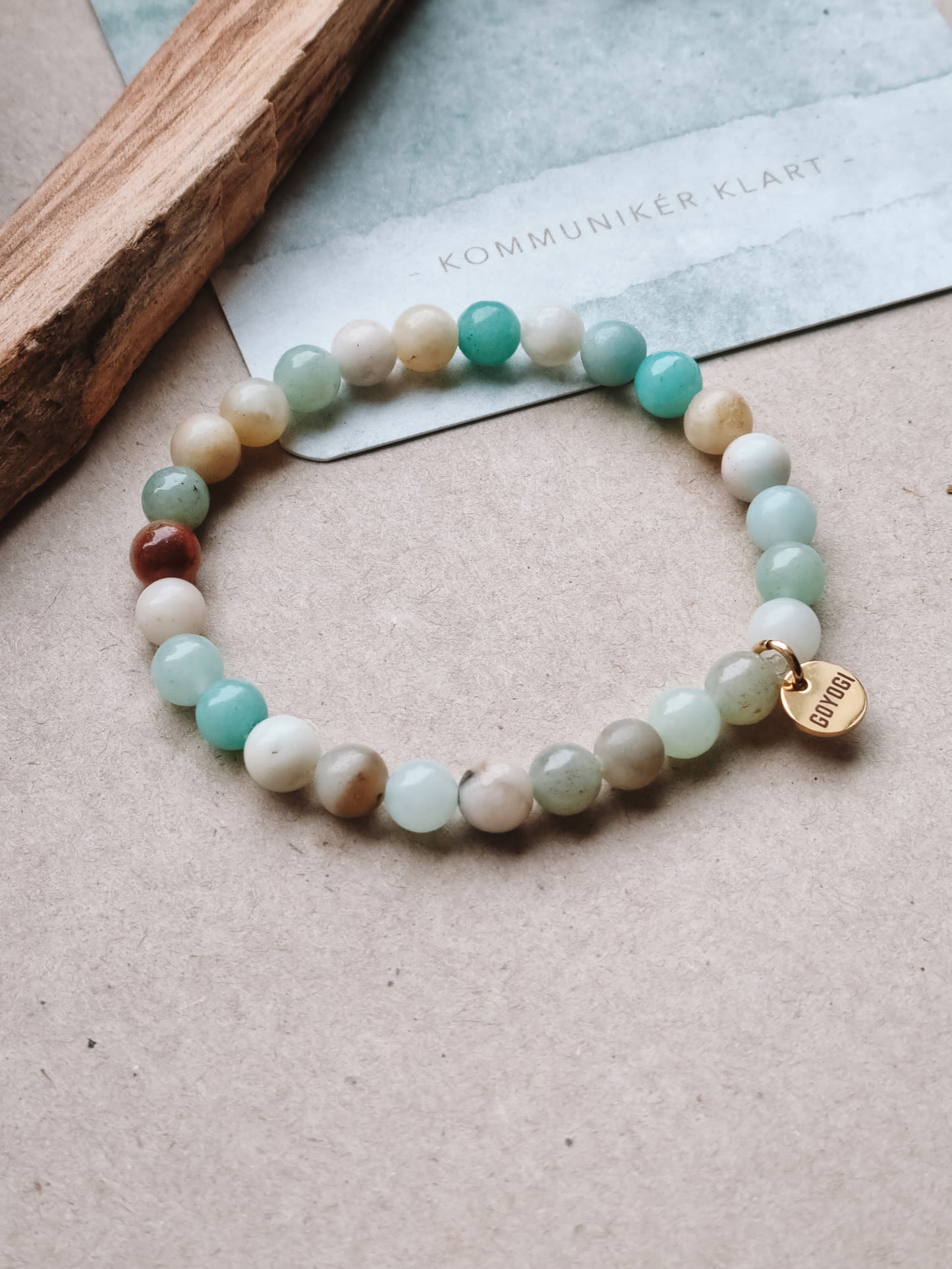 Mantra ENERGY armbånd - Kommunikation - Amazonitt -
