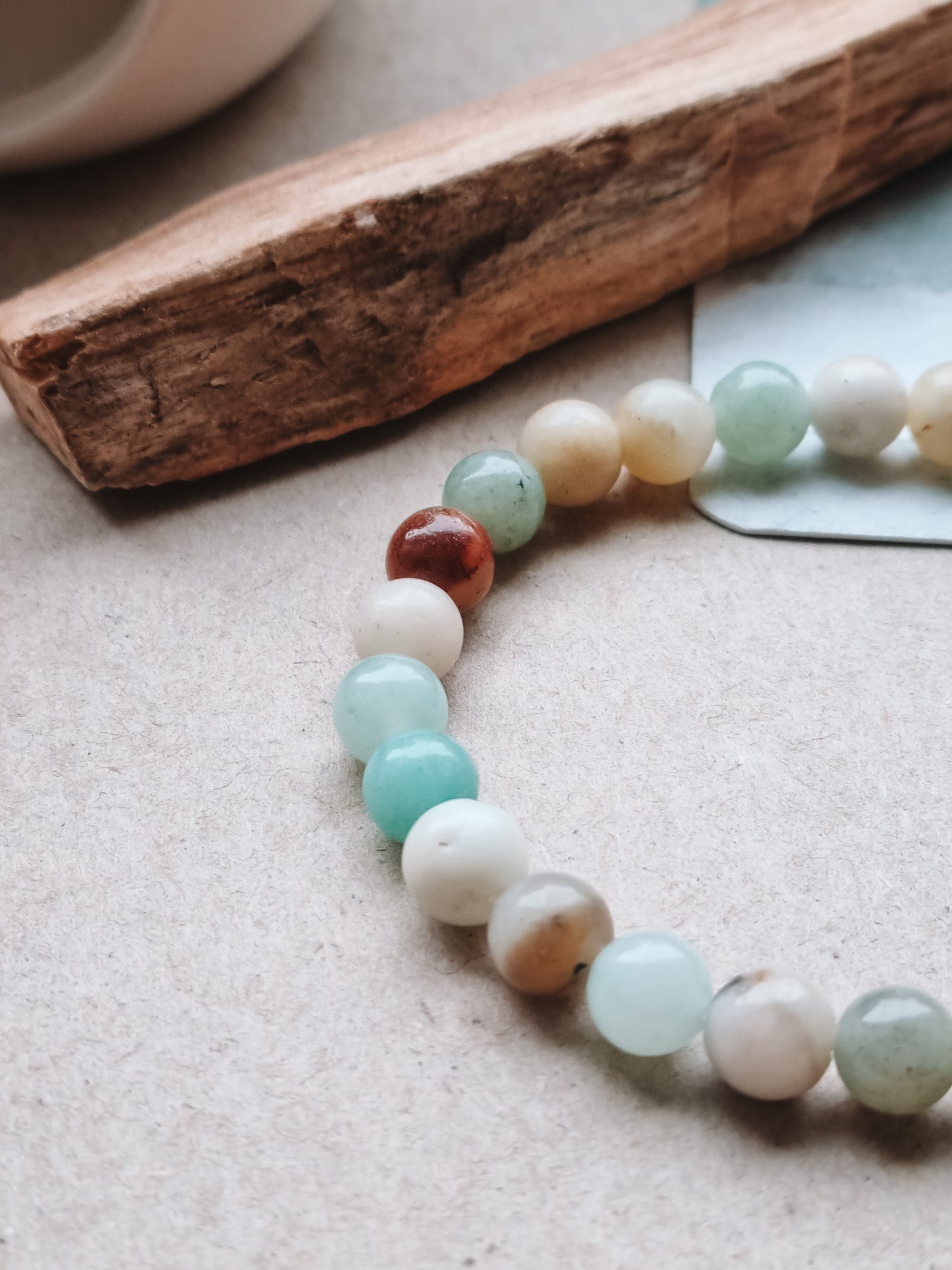 Mantra ENERGY armbånd - Kommunikation - Amazonitt -