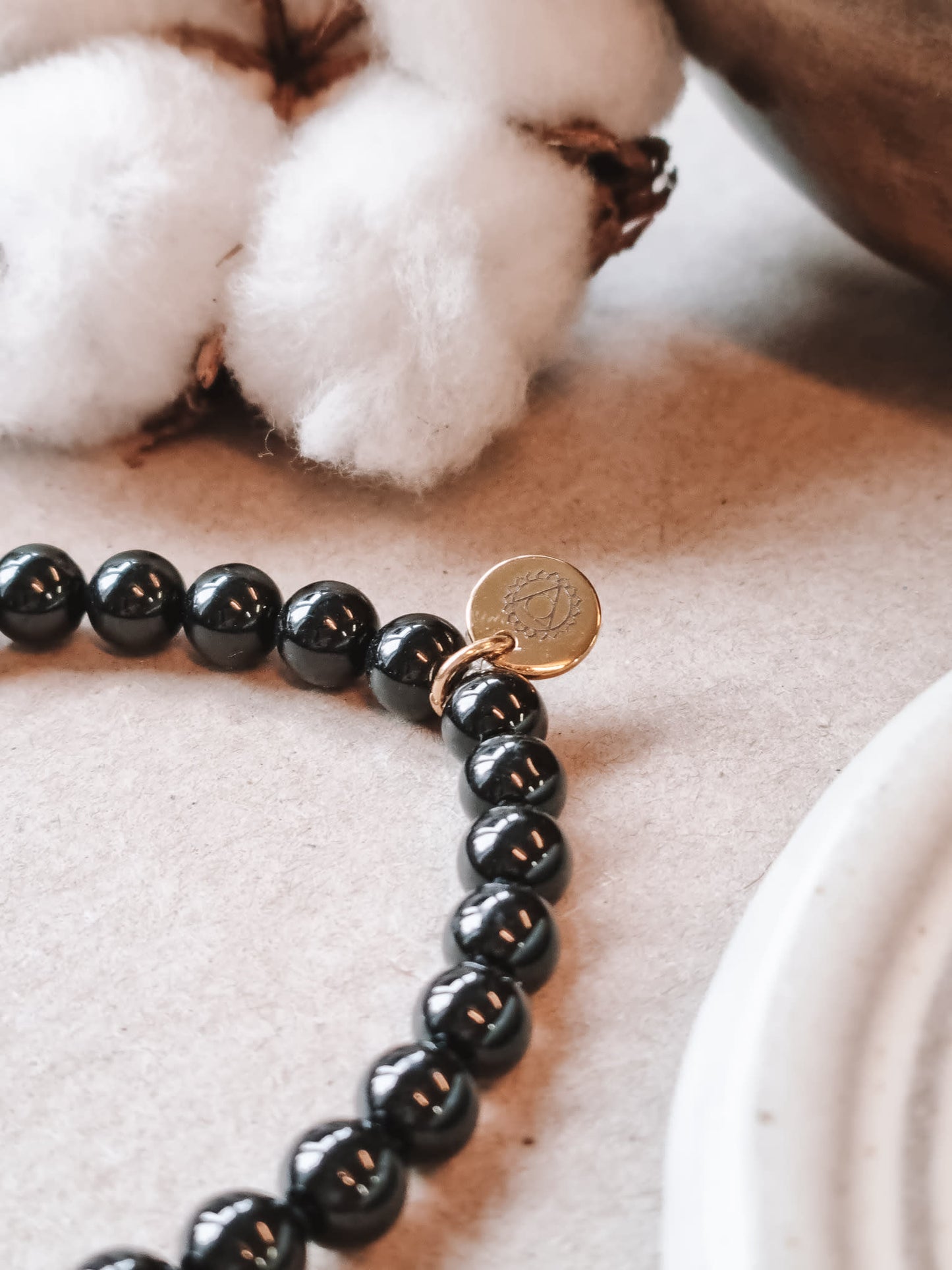 Mantra ENERGY Armbånd – Sannhet – Svart Turmalin -