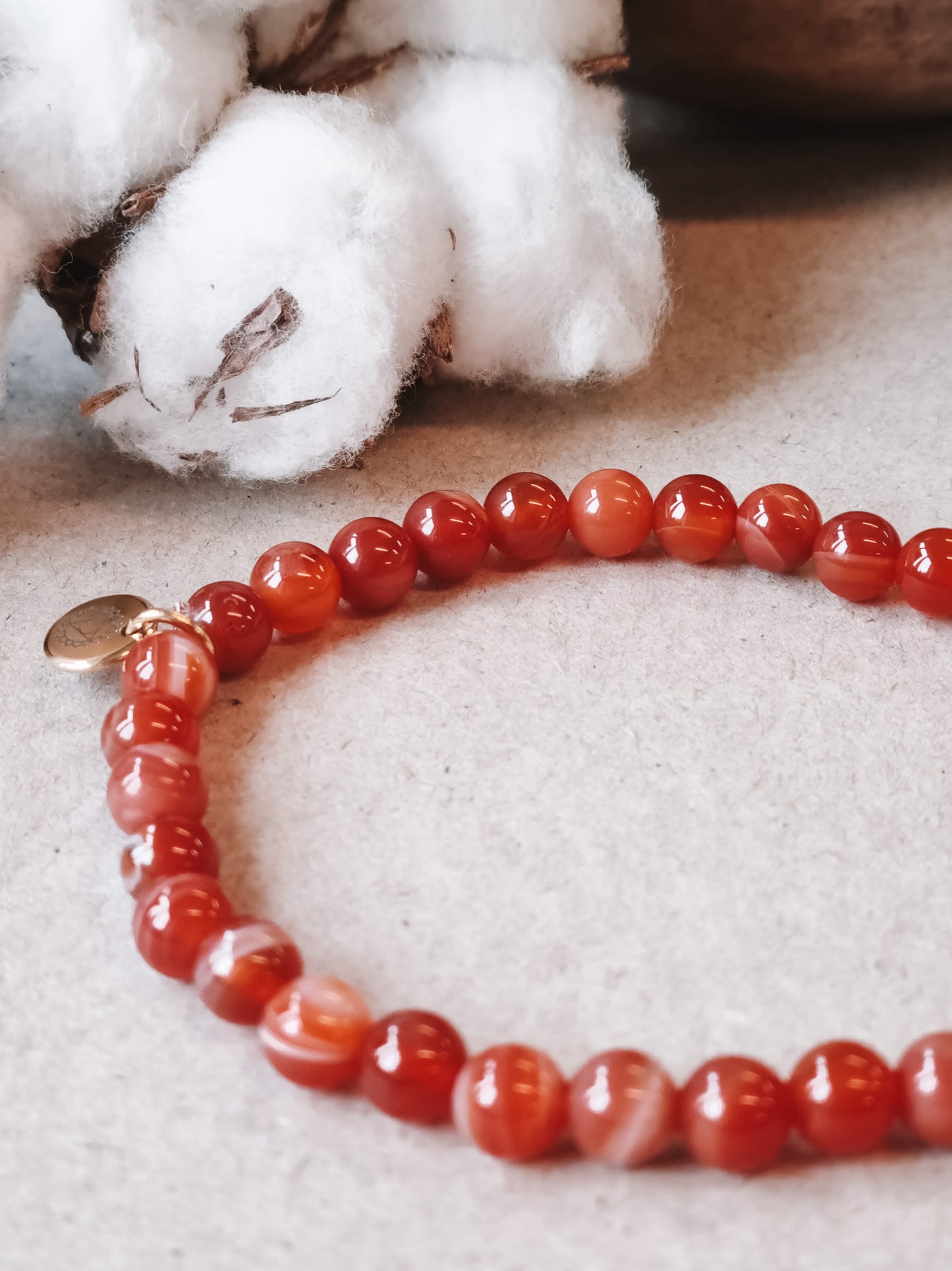Mantra ENERGY Armbånd – Selvtillit – Karneol -