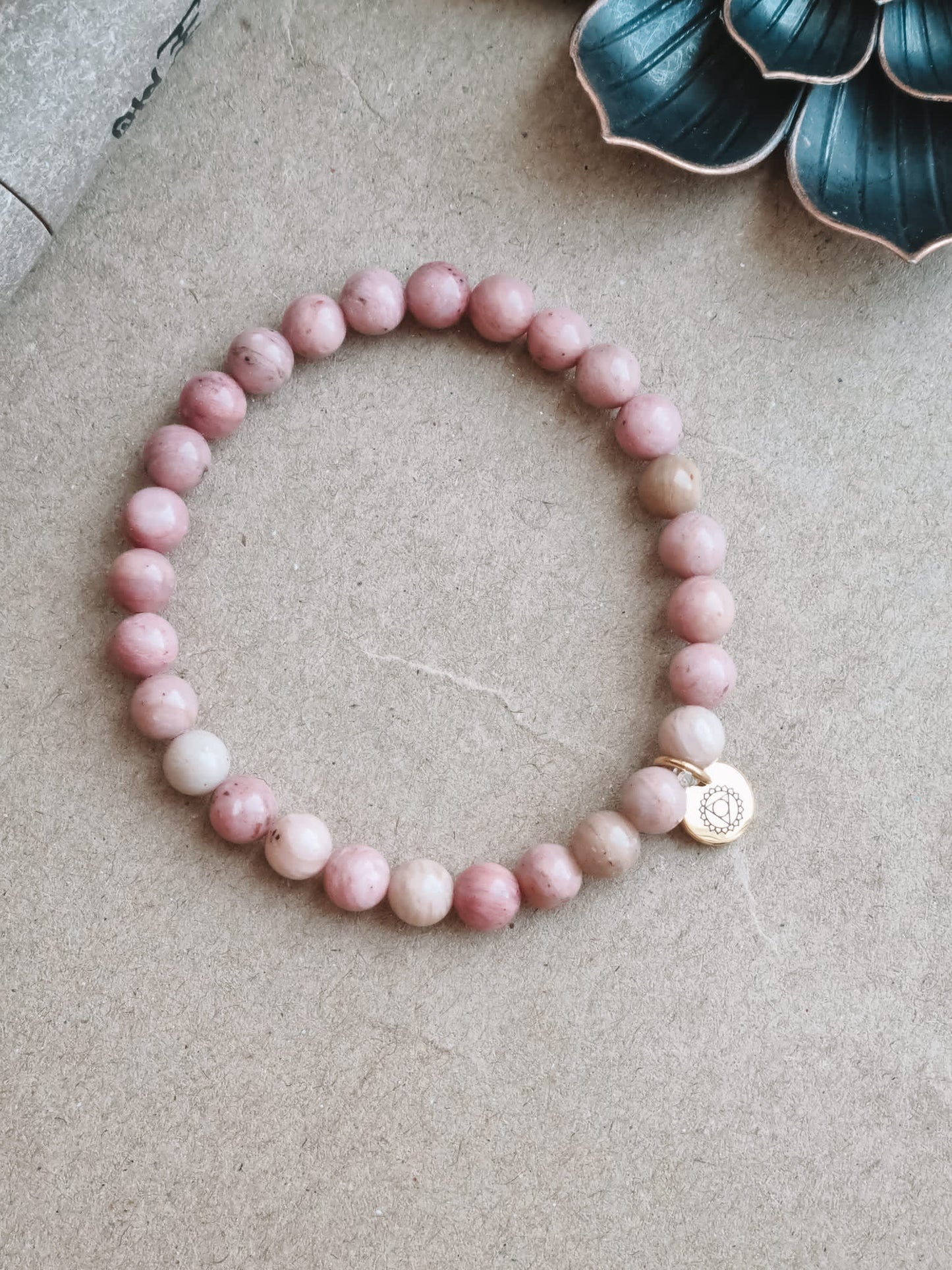 Mantra ENERGY bracelet - Kjærlighet – i rhodonitt -