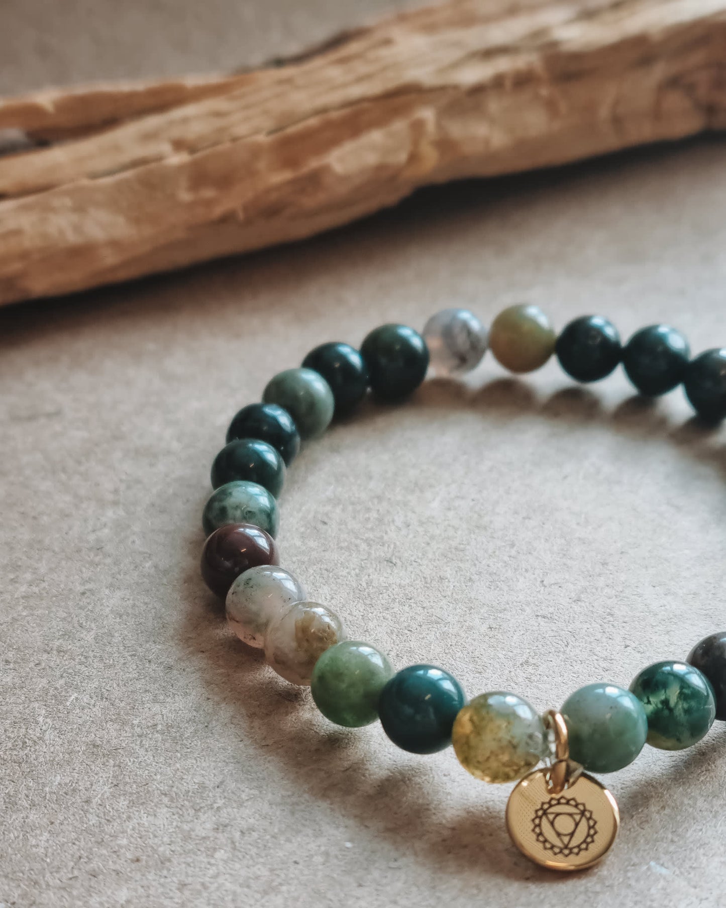 Mantra ENERGY-armbånd – Velstand – Indisk agat -