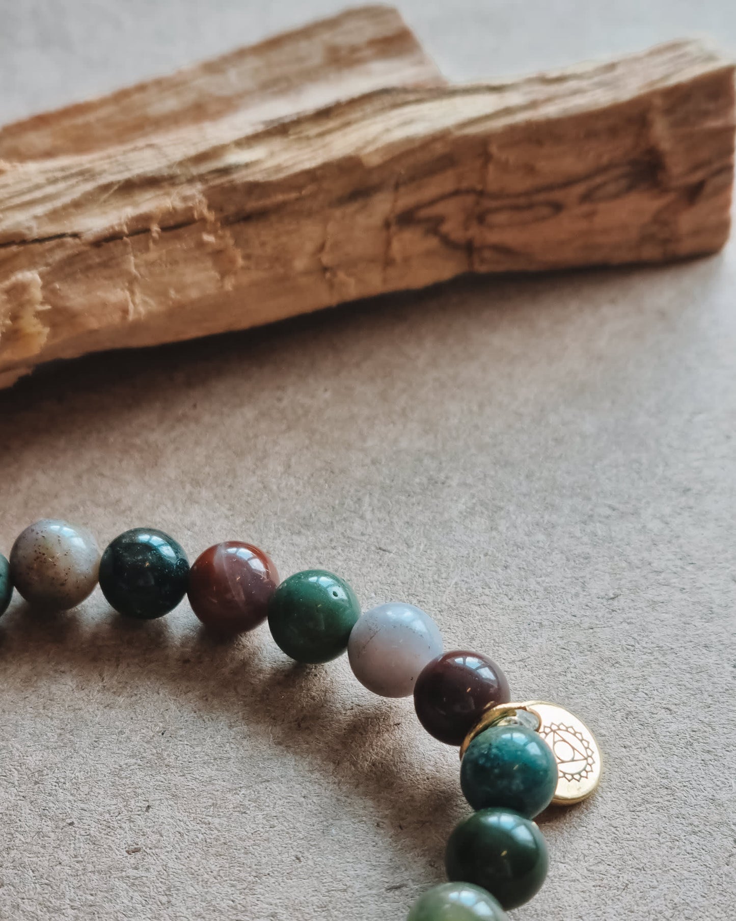 Mantra ENERGY-armbånd – Velstand – Indisk agat -