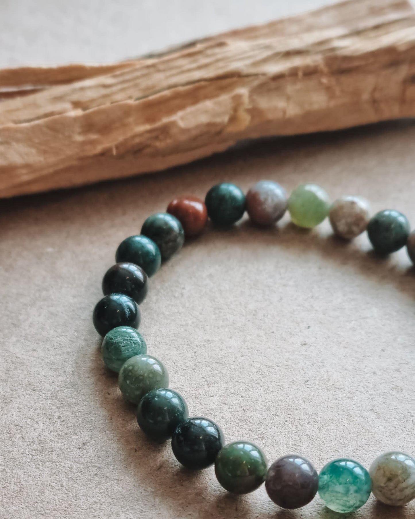 Mantra ENERGY-armbånd – Velstand – Indisk agat -