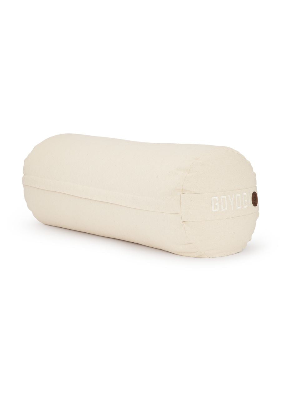 Calm Organic cotton Yoga Bolster - Natural