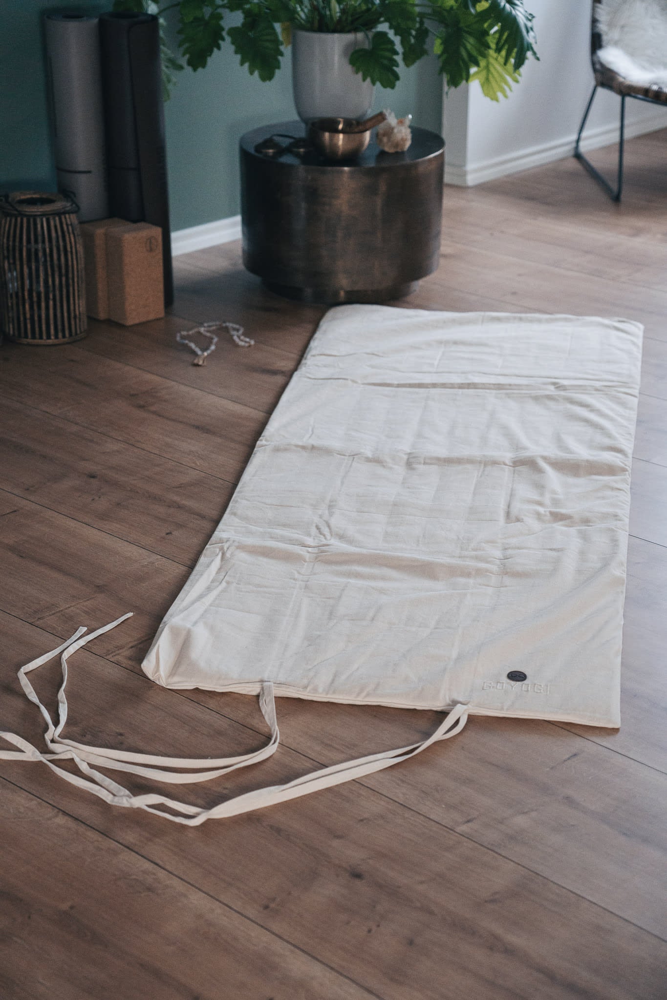 Calm Organic Cotton Yin Futon mat - Natural