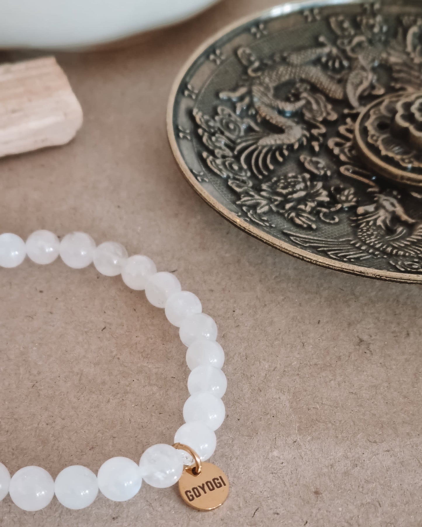 Mantra ENERGY Armbånd – Fornyelse – Hvit Månestein -