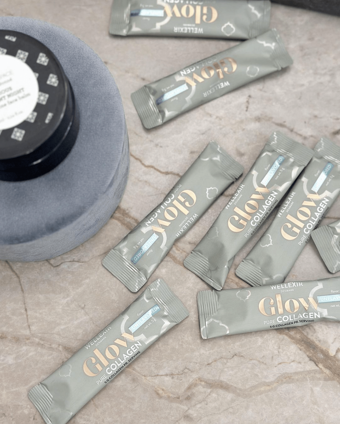 Wellexir Glow Pure Collagen 30 sachet Box -