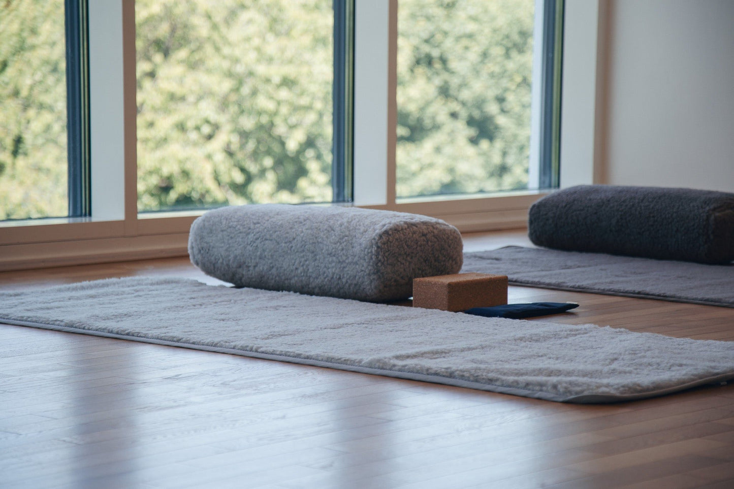 Release Wool Yoga Mat 75 x 200 cm - Light Grey