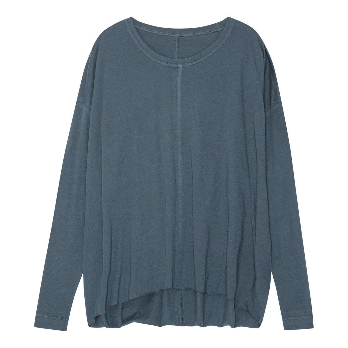 Lion Drapy Tee - Dusty Blue