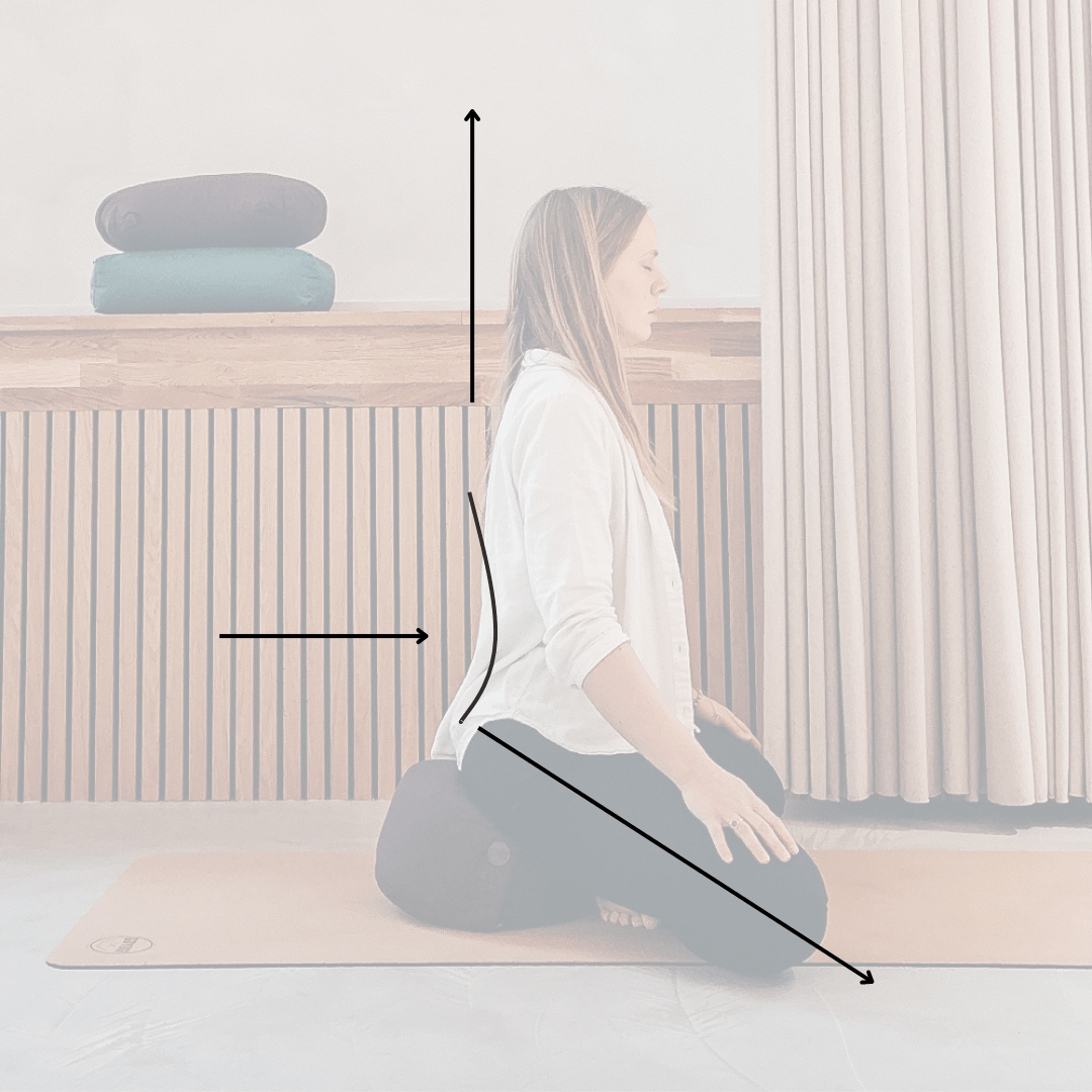 Calm Crescent Meditation Cushion - Rose