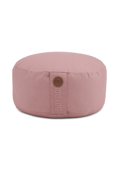Calm Organic Cotton Round Meditation Cushion - Rose
