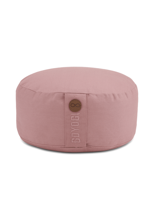 Calm Organic Cotton Round Meditation Cushion - Rose