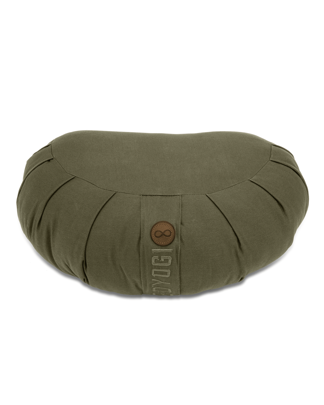 Calm Crescent Meditation Cushion - Dark Olive