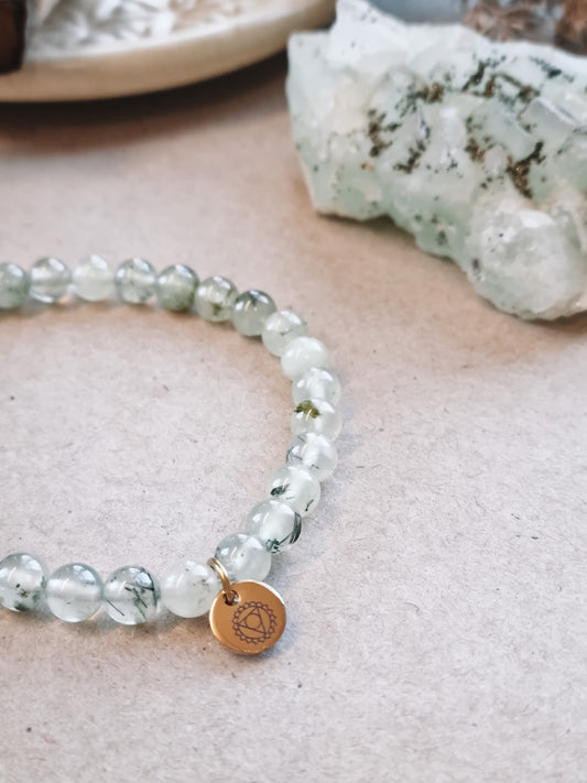 Mantra ENERGY Armbånd – Handling – Prehnitt -
