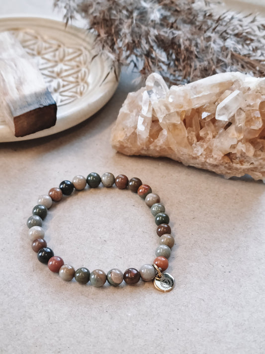 Mantra ENERGY Armbånd – Balanse – Polykrom Jaspis -
