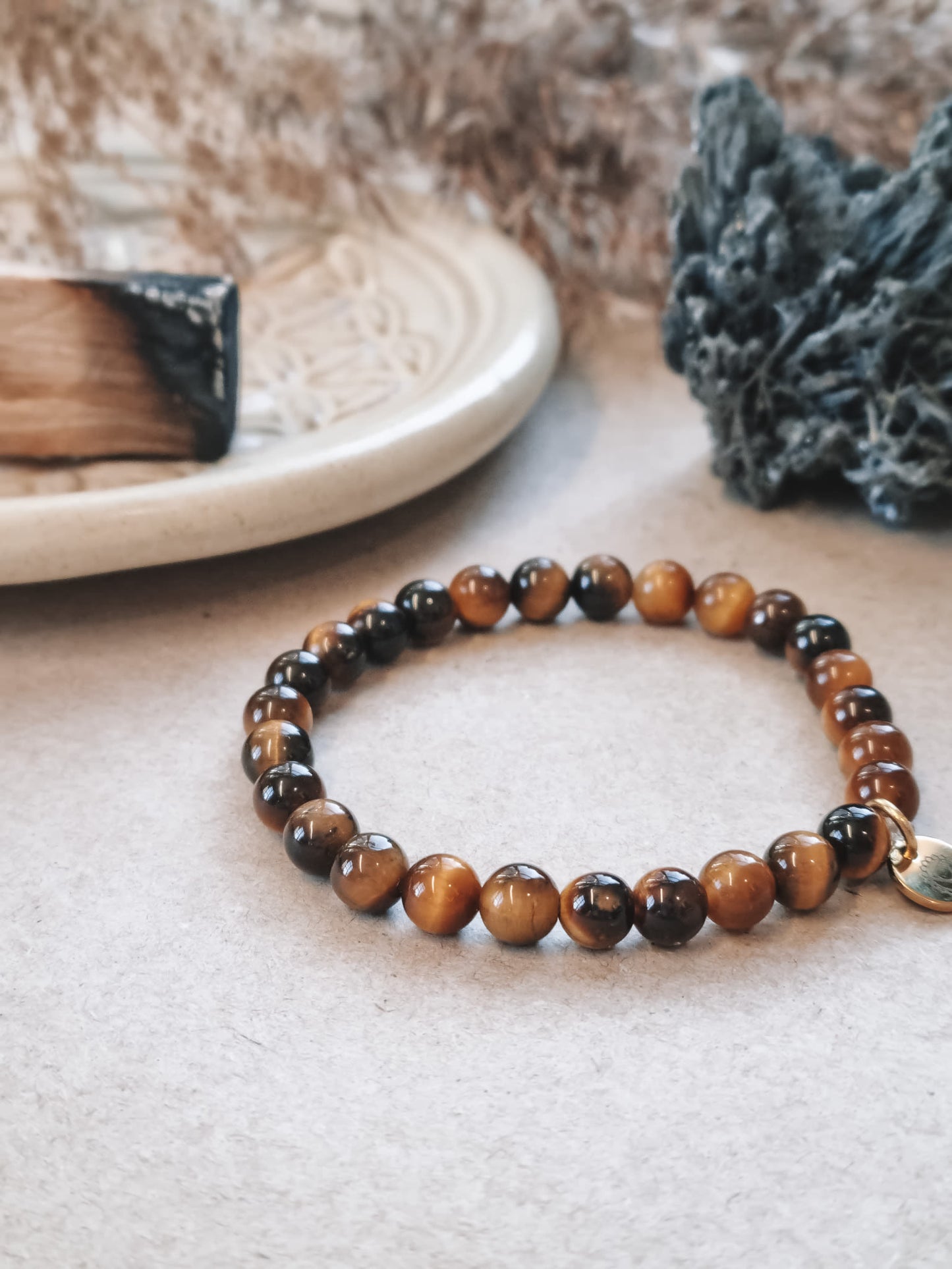 Mantra ENERGY Armbånd – Innsikt – Tigerøye -