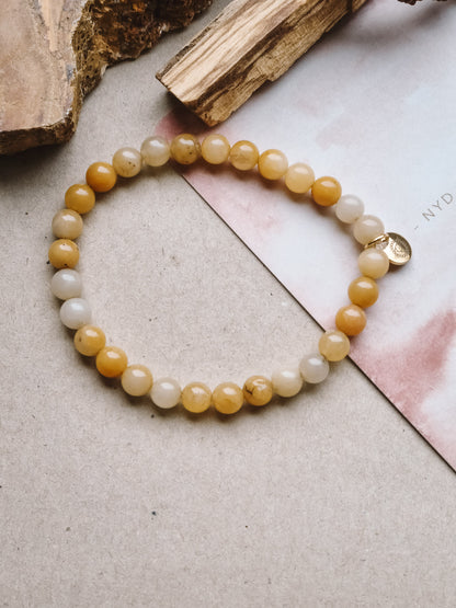 Mantra ENERGY armbånd – Harmoni – Gul Jade -