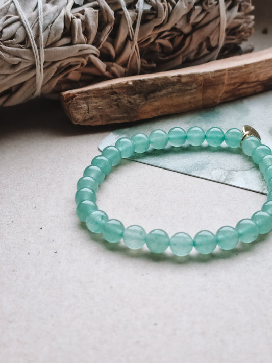 Mantra ENERGY Armbånd – Overflod – Grønn Aventurin -