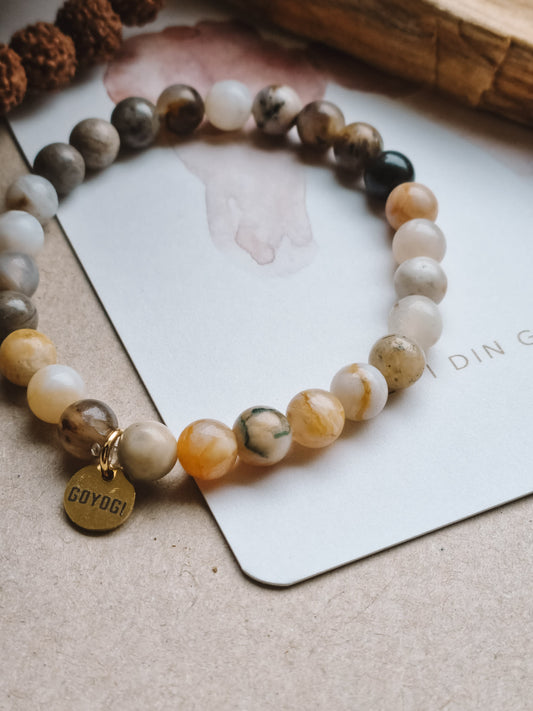 Mantra ENERGY Armbånd – Forandring – Bambusjaspis -