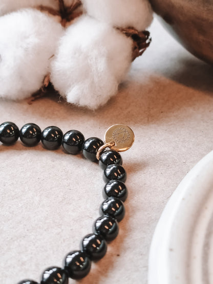 Mantra ENERGY Armbånd – Sannhet – Svart Turmalin -