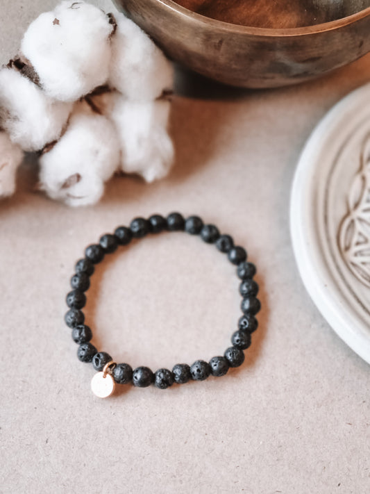 Mantra ENERGY Armbånd – Stabilitet – Lavastein -