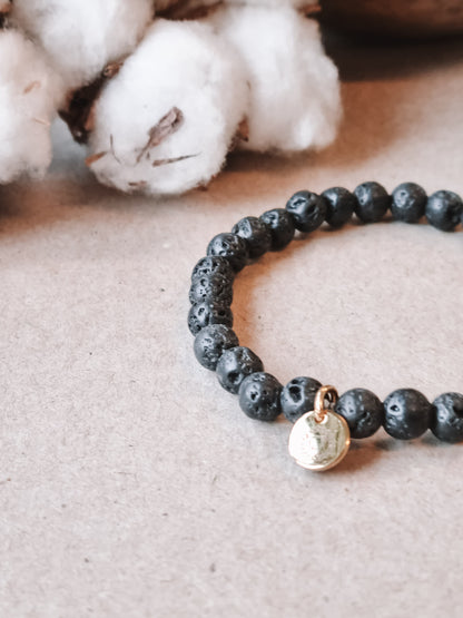 Mantra ENERGY Armbånd – Stabilitet – Lavastein -