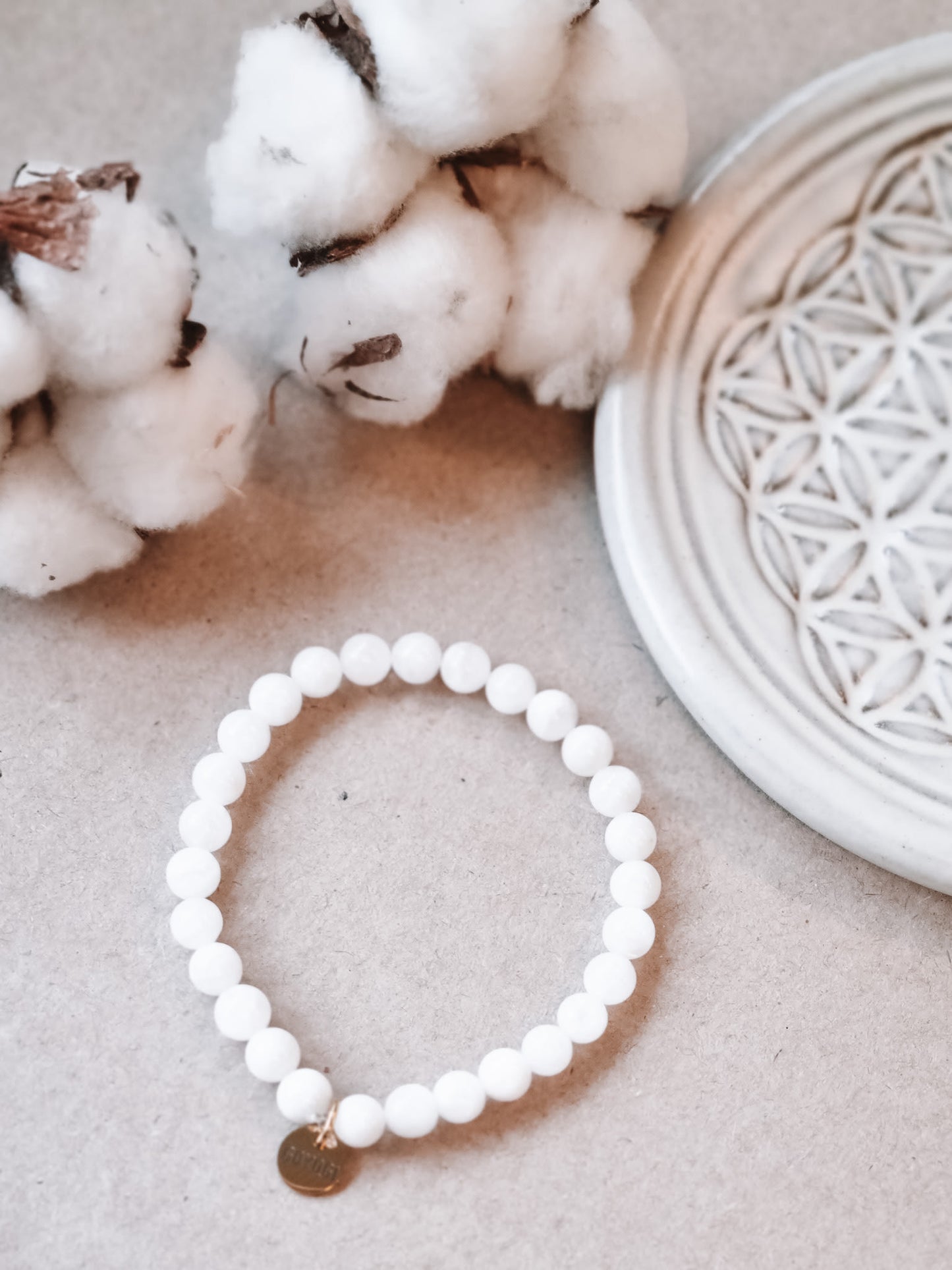 Mantra ENERGY Armbånd – Fornyelse – Hvit Månestein -