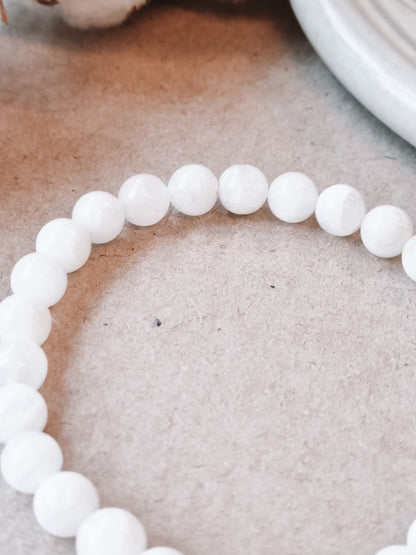 Mantra ENERGY Armbånd – Fornyelse – Hvit Månestein -