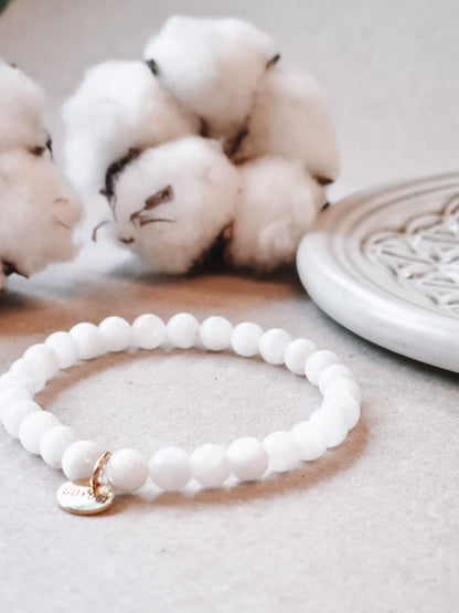 Mantra ENERGY Armbånd – Fornyelse – Hvit Månestein -