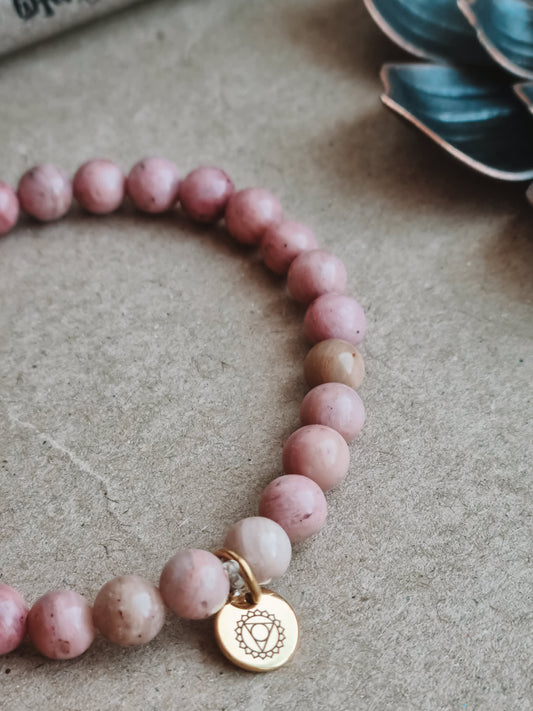 Mantra ENERGY bracelet - Kjærlighet – i rhodonitt -