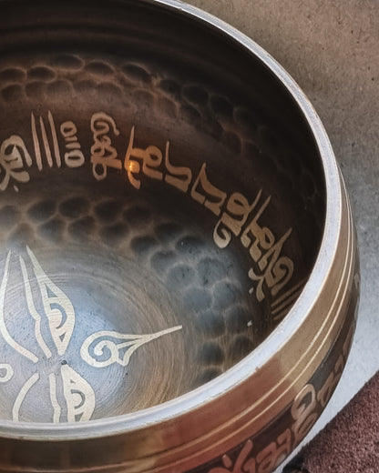 Singing bowl with wooden stick - Nepal