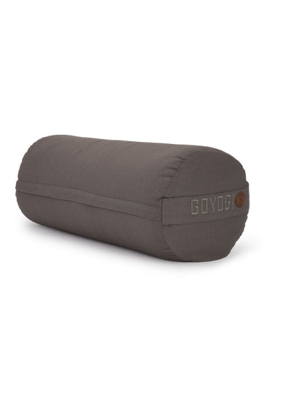 Calm Organic cotton Yoga Bolster - Dark Grey