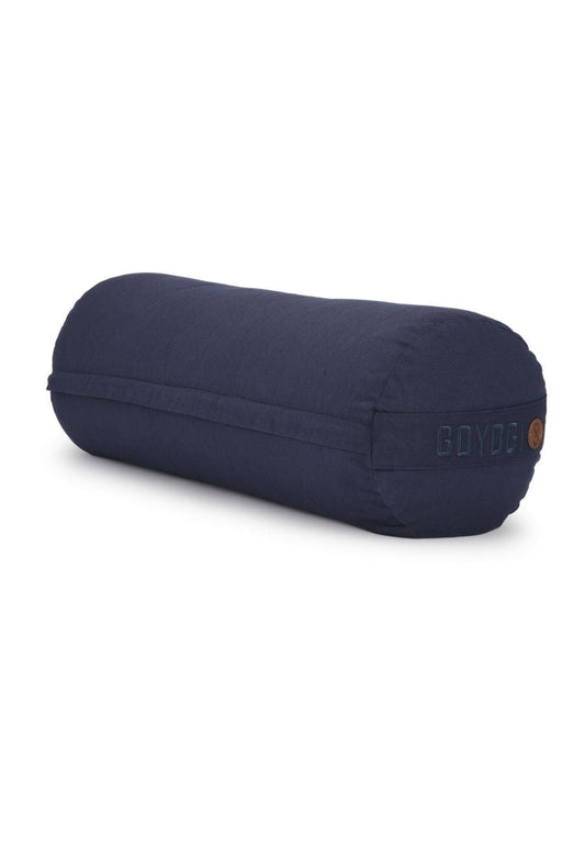 Calm Organic cotton Yoga Bolster - Dark Blue