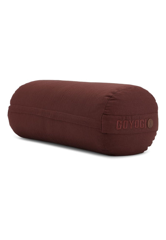 Calm Organic cotton Yoga Bolster - Dark Brown