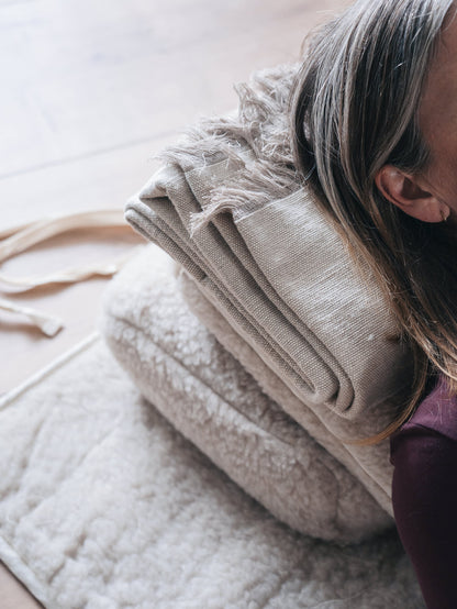 Deluxe Yoga Blanket - Beige