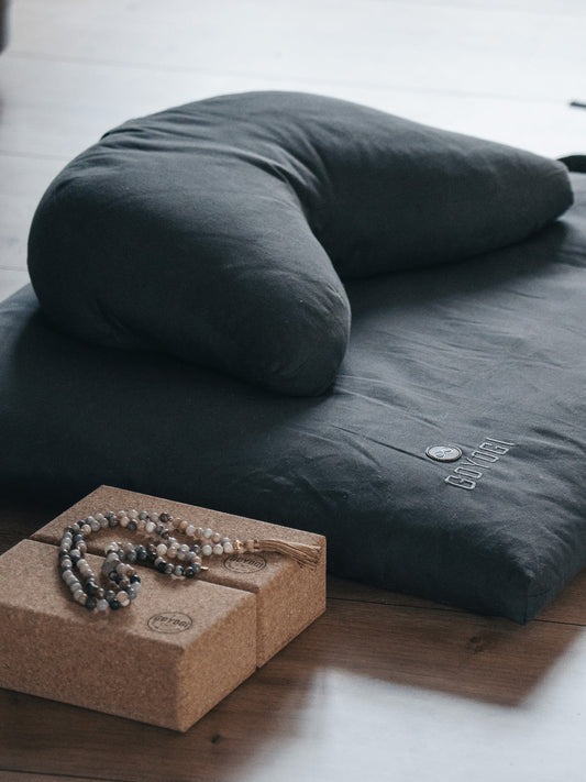 Begin Meditation Zafu Bundle - Dark Grey