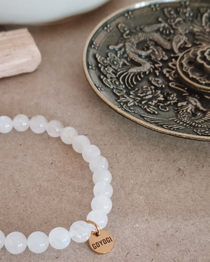 Mantra ENERGY Armbånd – Fornyelse – Hvit Månestein -