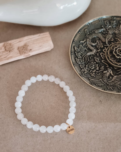 Mantra ENERGY Armbånd – Fornyelse – Hvit Månestein -