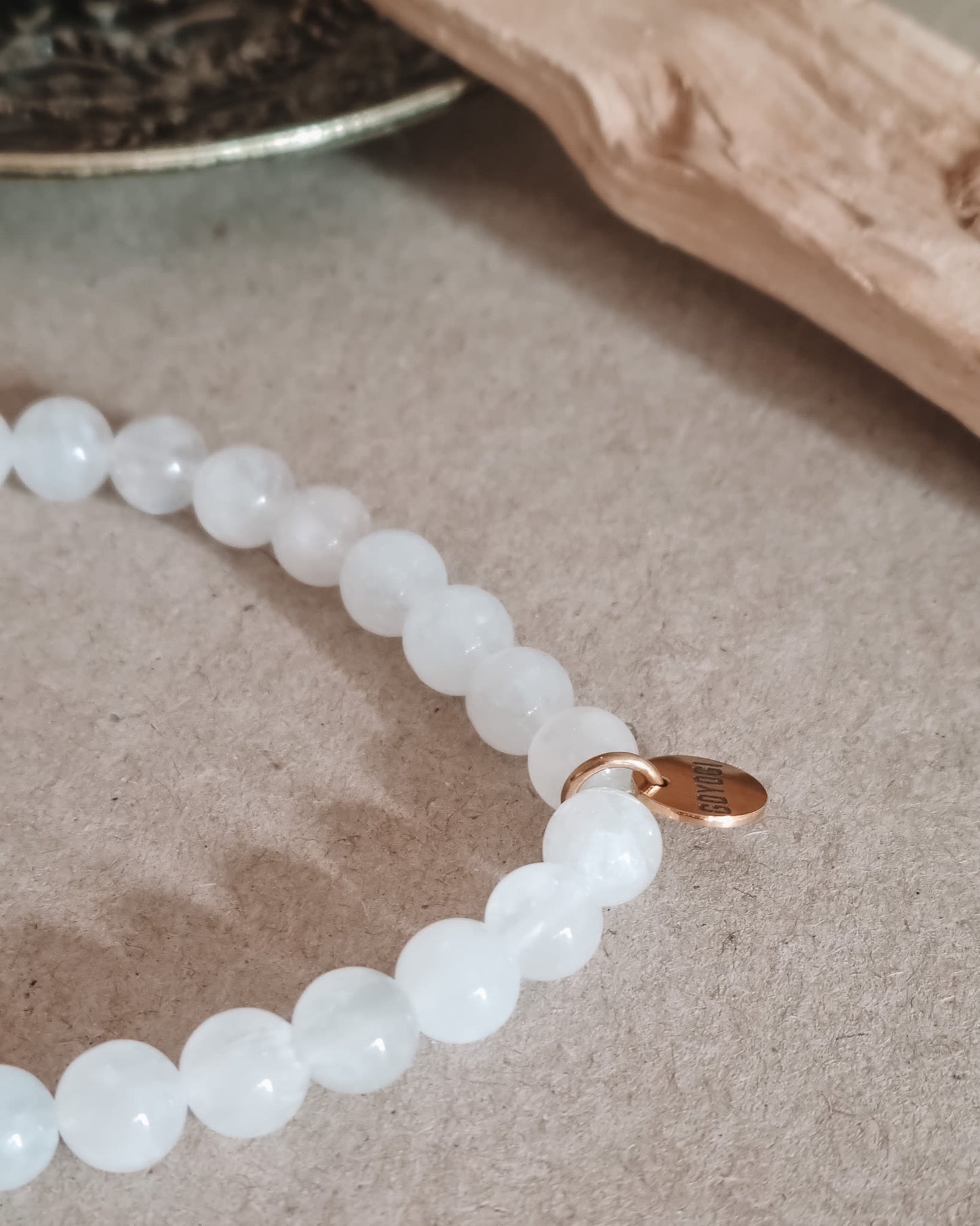 Mantra ENERGY Armbånd – Fornyelse – Hvit Månestein -