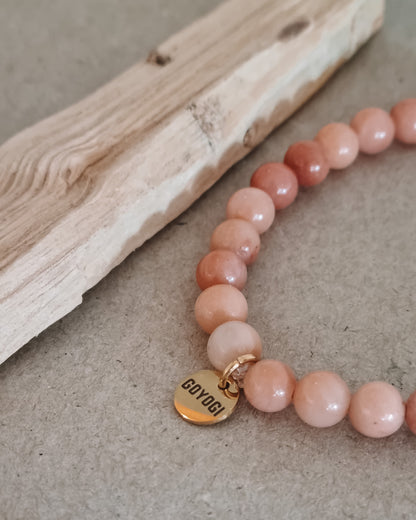 Mantra ENERGY armbånd – Frihet – Rosa aventurin -