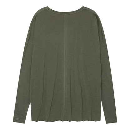 Lion Drapy Tee - Dark Olive
